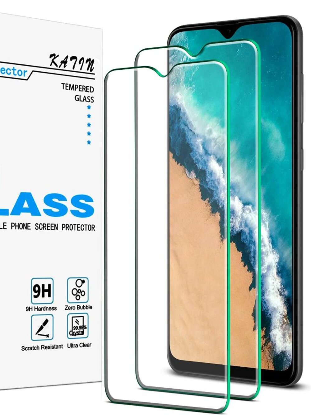 Screen Protector For Samsung Galaxy A20 Tempered Glass, Anti Scratch
